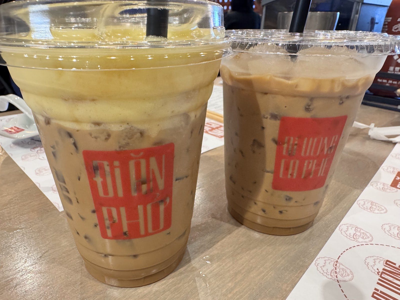 Vietnamese iced coffees